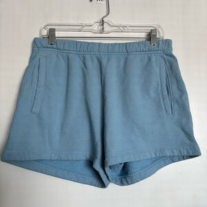 Sundry Welt Pockets Sweat Shorts Size 3 NEW Blue Comfy Casual Loungewear Active